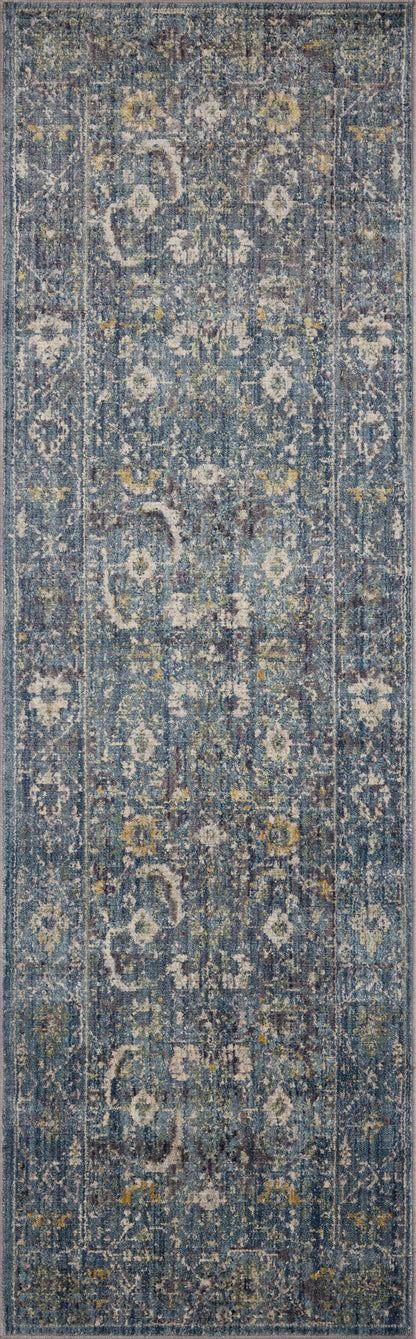 Jean Stoffer x Loloi Bradbury BRU-03 Ocean / Gold Area Rug