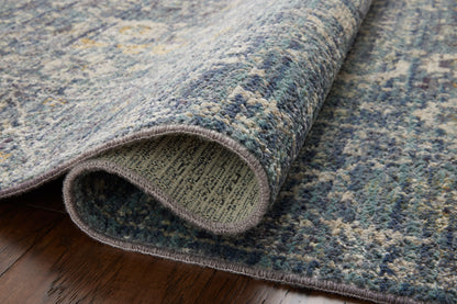 Jean Stoffer x Loloi Bradbury BRU-03 Ocean / Gold Area Rug