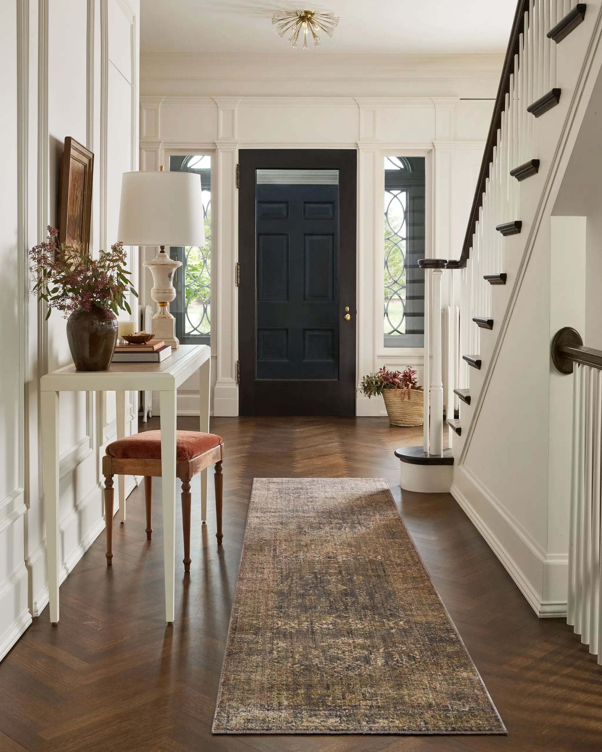 Bradbury BRU-05 Ink / Multi Area Rug by Jean Stoffer x Loloi