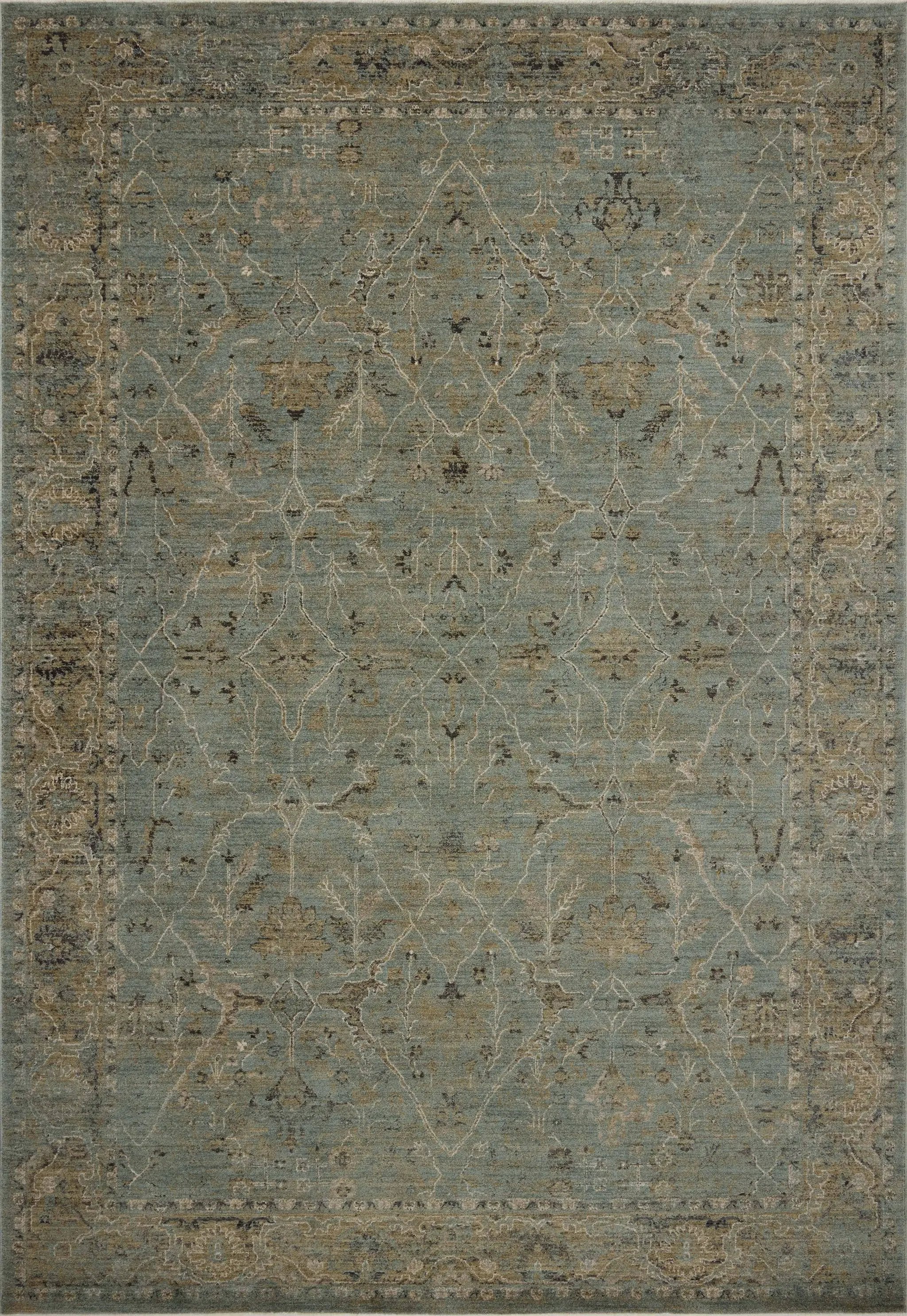 Briar BRR-02 Aqua / Olive Area Rug by Loloi