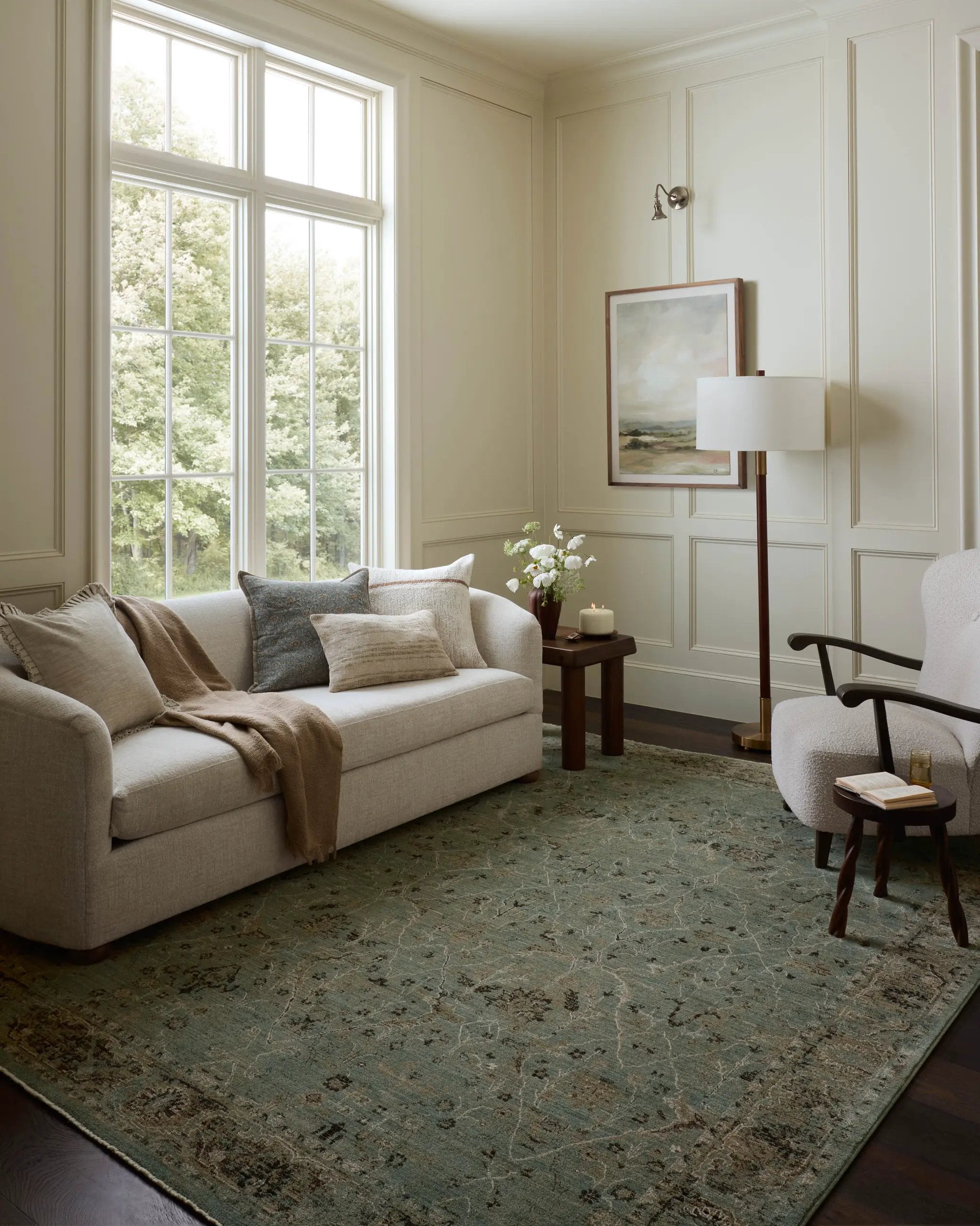 Briar BRR-02 Aqua / Olive Area Rug by Loloi