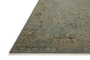 A power-loomed polyester area rug with contemporary and traditional design in aqua and earthy olive hues, the Briar BRR-02 Aqua / Olive Area Rug is a standout in any décor