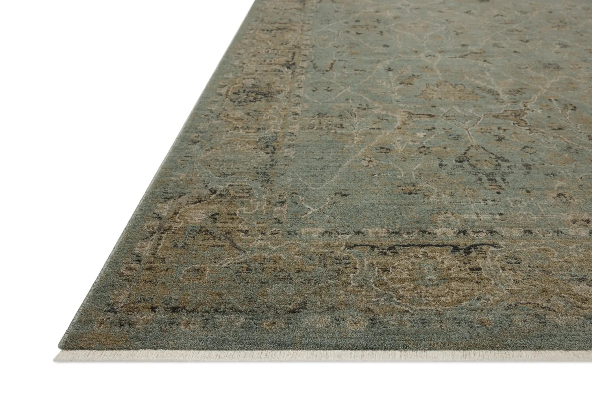 Briar BRR-02 Aqua / Olive Area Rug by Loloi