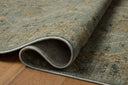 A power-loomed polyester area rug with contemporary and traditional design in aqua and earthy olive hues, the Briar BRR-02 Aqua / Olive Area Rug is a standout in any décor