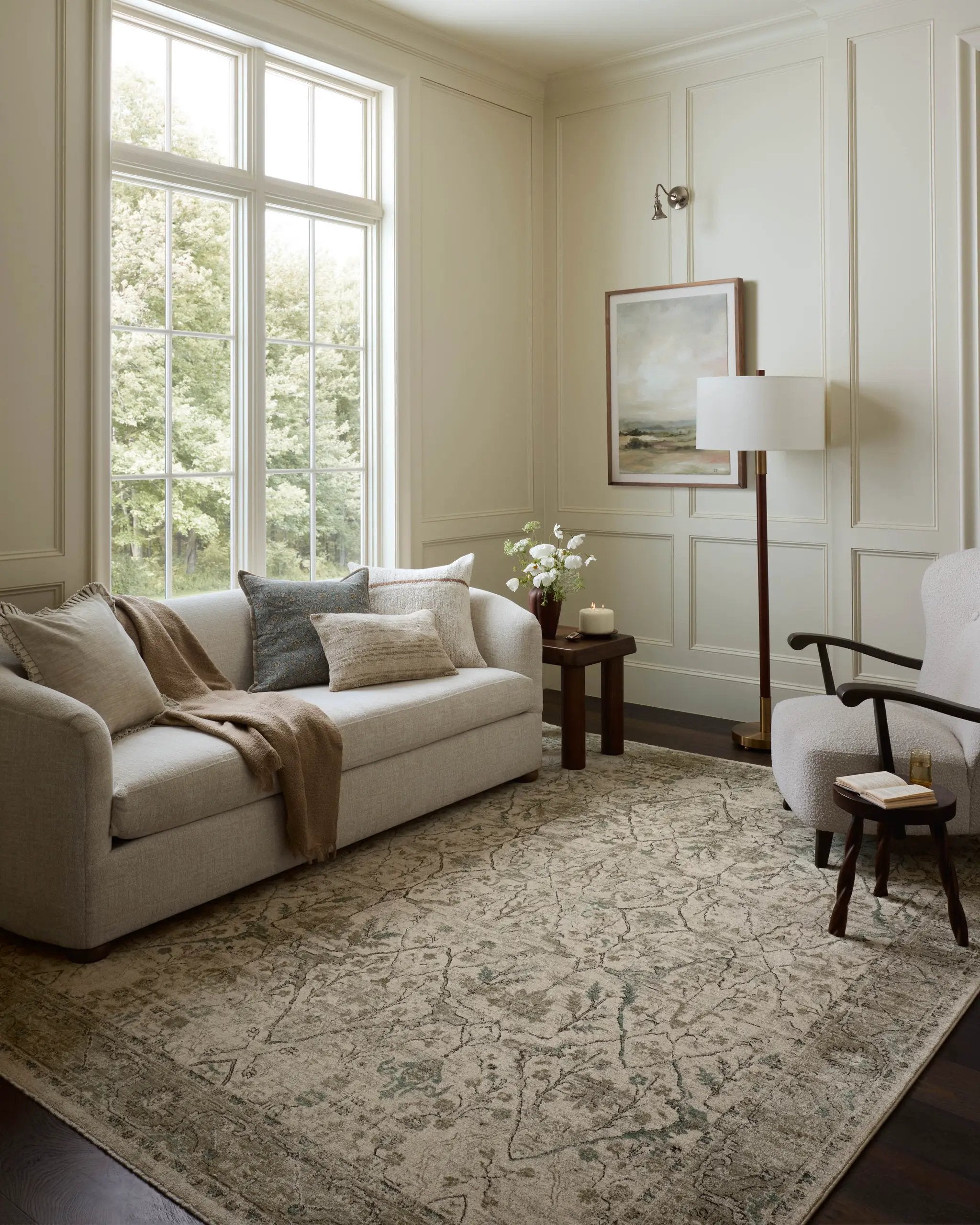 Briar BRR-02 Ivory / Sage Area Rug by Loloi