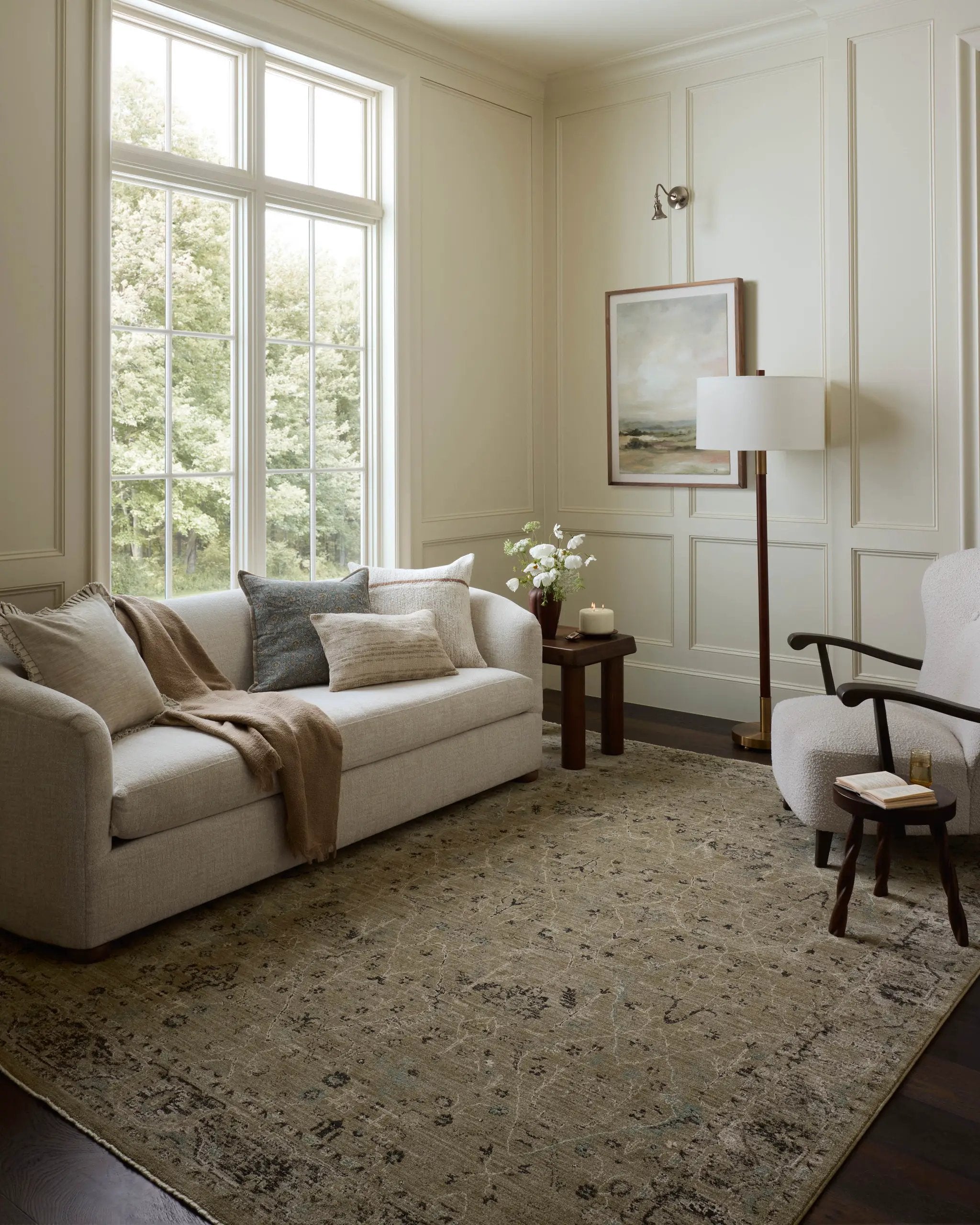 Briar BRR-02 Olive / Stone Area Rug by Loloi