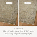 Dressed in earthy olive and grounding stone hues with contemporary and traditional detail, the Briar BRR-02 Olive / Stone Area Rug is a power-loomed polyester area rug that completes any room