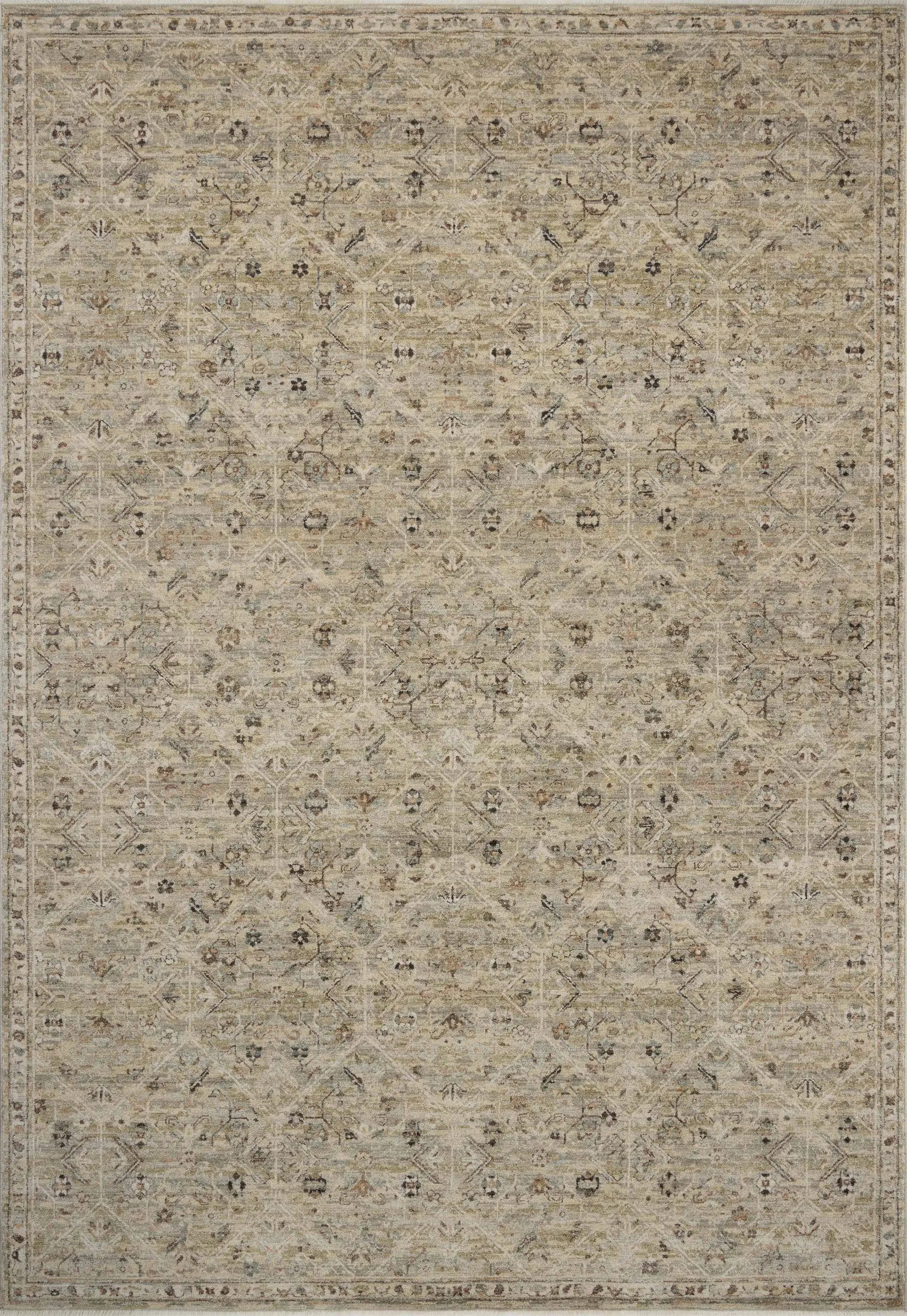 Briar BRR-03 Silver / Moss Area Rug by Loloi