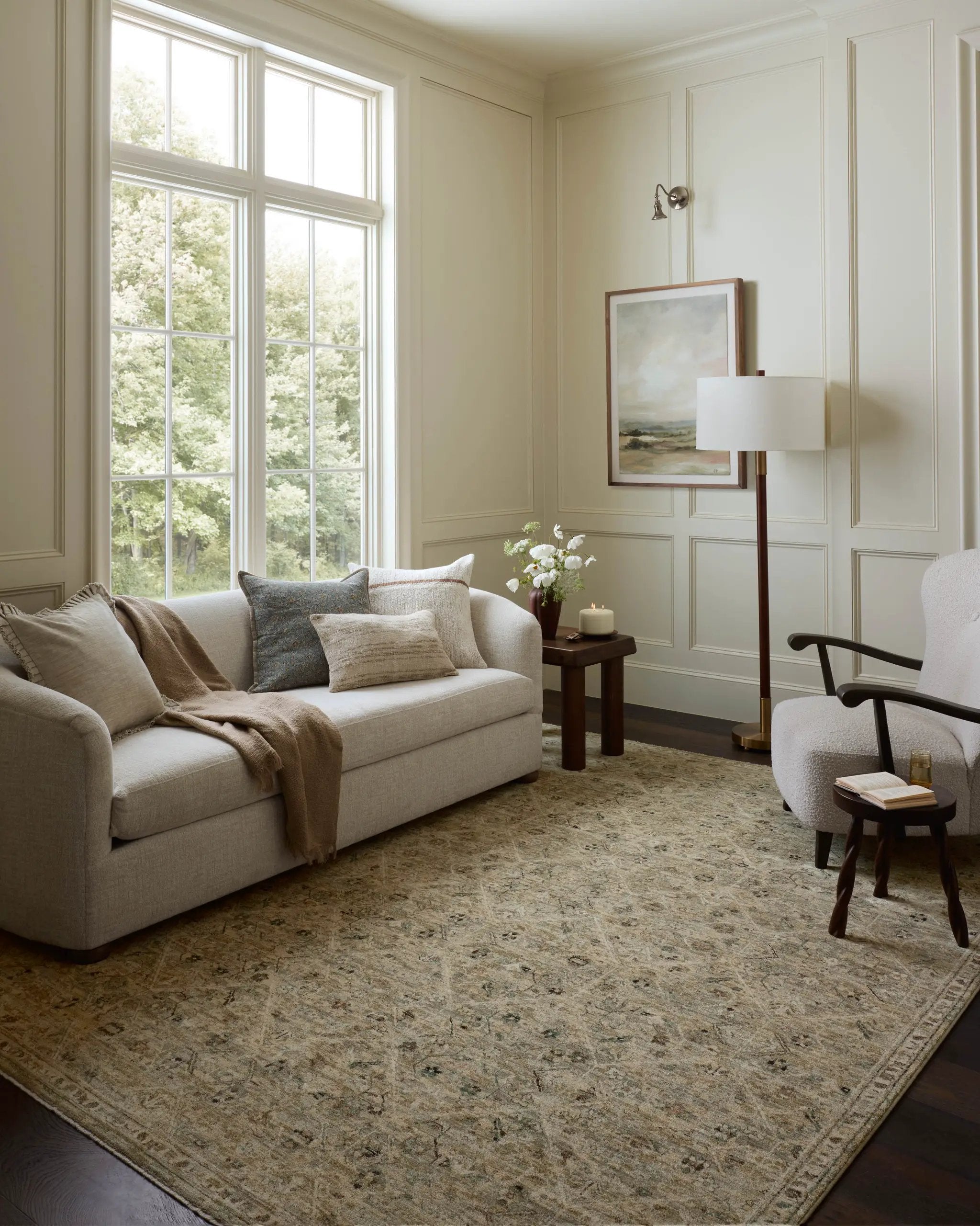 Briar BRR-03 Silver / Moss Area Rug by Loloi