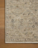 The Briar BRR-03 Silver / Moss Area Rug transforms any space with shimmering silver and lush moss tones and contemporary and traditional design in a power-loomed polyester area rug