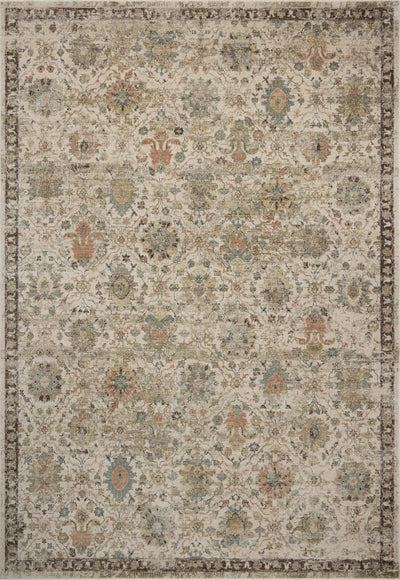 A power-loomed polyester area rug in refined ivory and vibrant multi-toned tones with contemporary and traditional motifs, the Briar BRR-04 Ivory / Multi Area Rug grounds your room beautifully