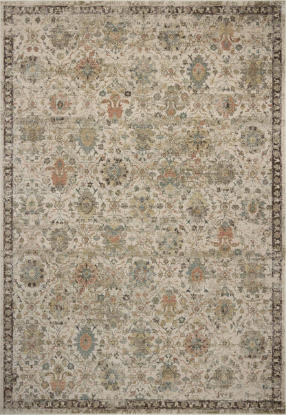 A power-loomed polyester area rug in refined ivory and vibrant multi-toned tones with contemporary and traditional motifs, the Briar BRR-04 Ivory / Multi Area Rug grounds your room beautifully