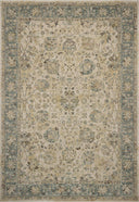 The Briar BRR-05 Ant. Ivory / Blue Area Rug is a power-loomed polyester area rug that radiates ant. ivory and calming blue charm and contemporary and traditional elegance