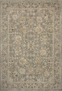 Layered in misty and sandy hues with contemporary and traditional patterns, the Briar BRR-05 Fog / Sand Area Rug is a power-loomed polyester area rug perfect for any setting