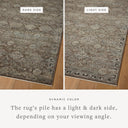 The Briar BRR-06 Bark / Lagoon Area Rug showcases grounded bark and tranquil lagoon tones in a power-loomed polyester area rug with contemporary and traditional style