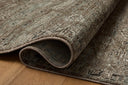 The Briar BRR-06 Bark / Lagoon Area Rug showcases grounded bark and tranquil lagoon tones in a power-loomed polyester area rug with contemporary and traditional style