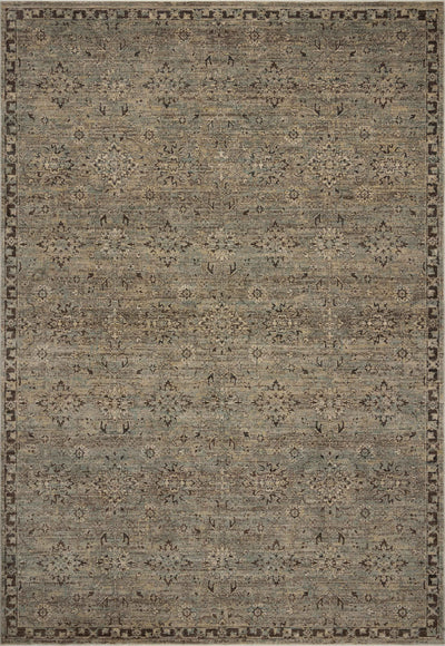 Featuring soft misty and striking granite hues and contemporary and traditional detail, the Briar BRR-06 Mist / Granite Area Rug is a power-loomed polyester area rug for any room