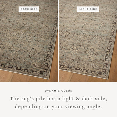 Featuring soft misty and striking granite hues and contemporary and traditional detail, the Briar BRR-06 Mist / Granite Area Rug is a power-loomed polyester area rug for any room
