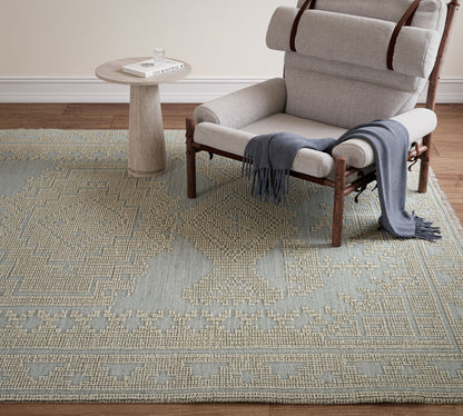 Momeni Bristol BRS-10 Blue Hand Woven Area Rug