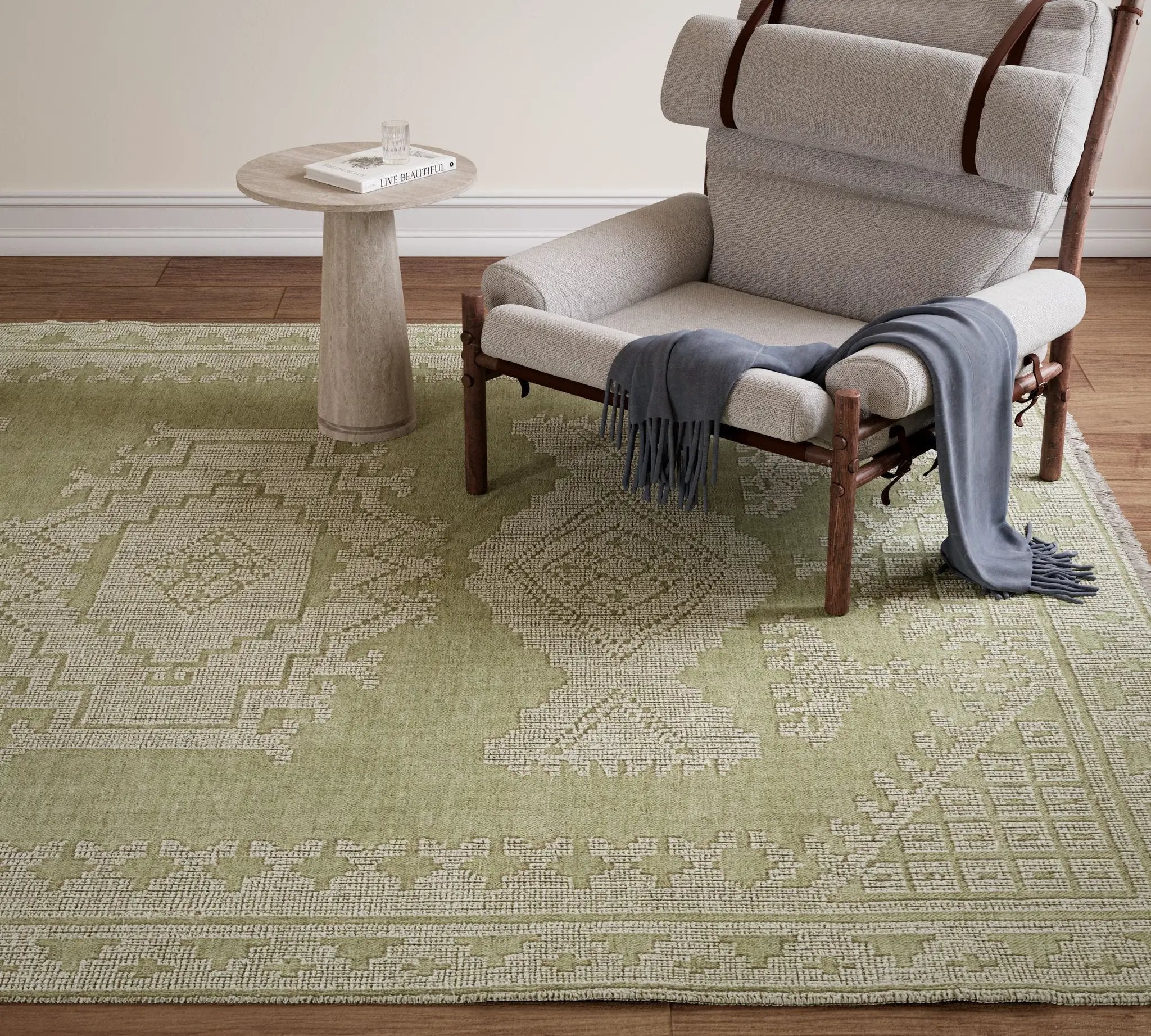 Bristol BRS-10 Green Area Rug by Momeni