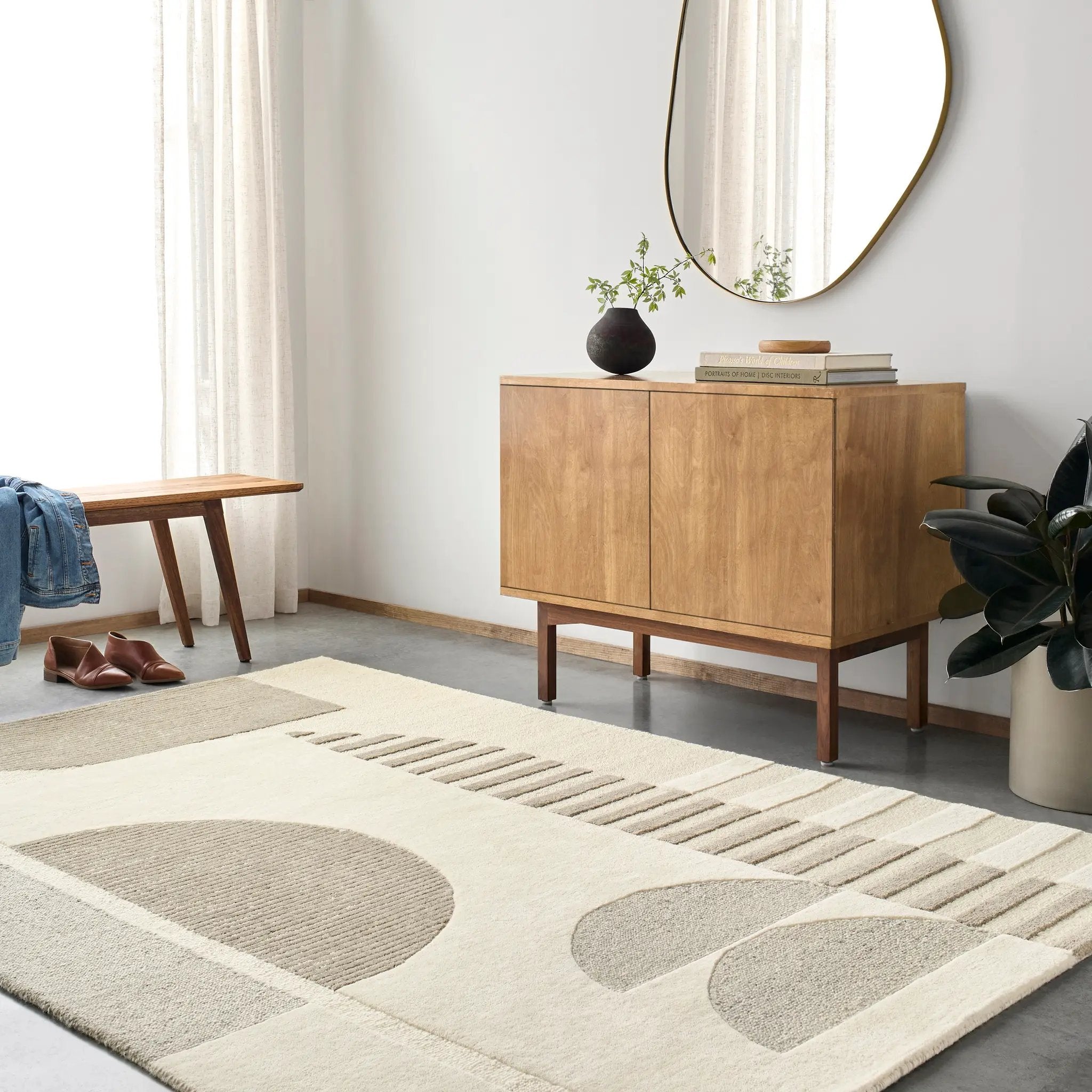 Brooklyn BRO-2310 Cream Area Rug by LIVABLISS