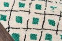 Novogratz Bungalow BUN-2 Green Table Tufted Area Rug by Momeni