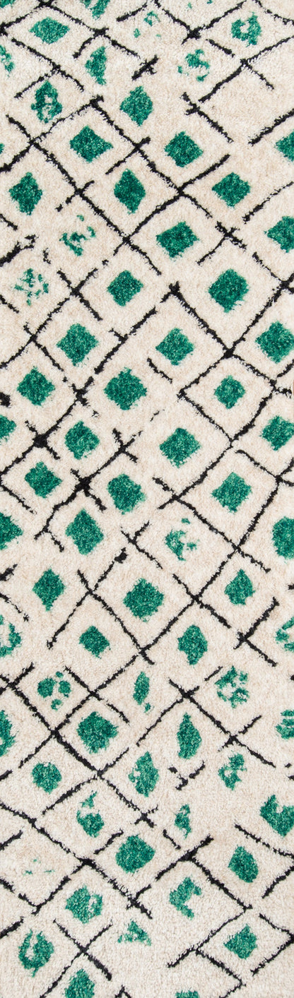 Novogratz Bungalow BUN-2 Green Table Tufted Area Rug by Momeni