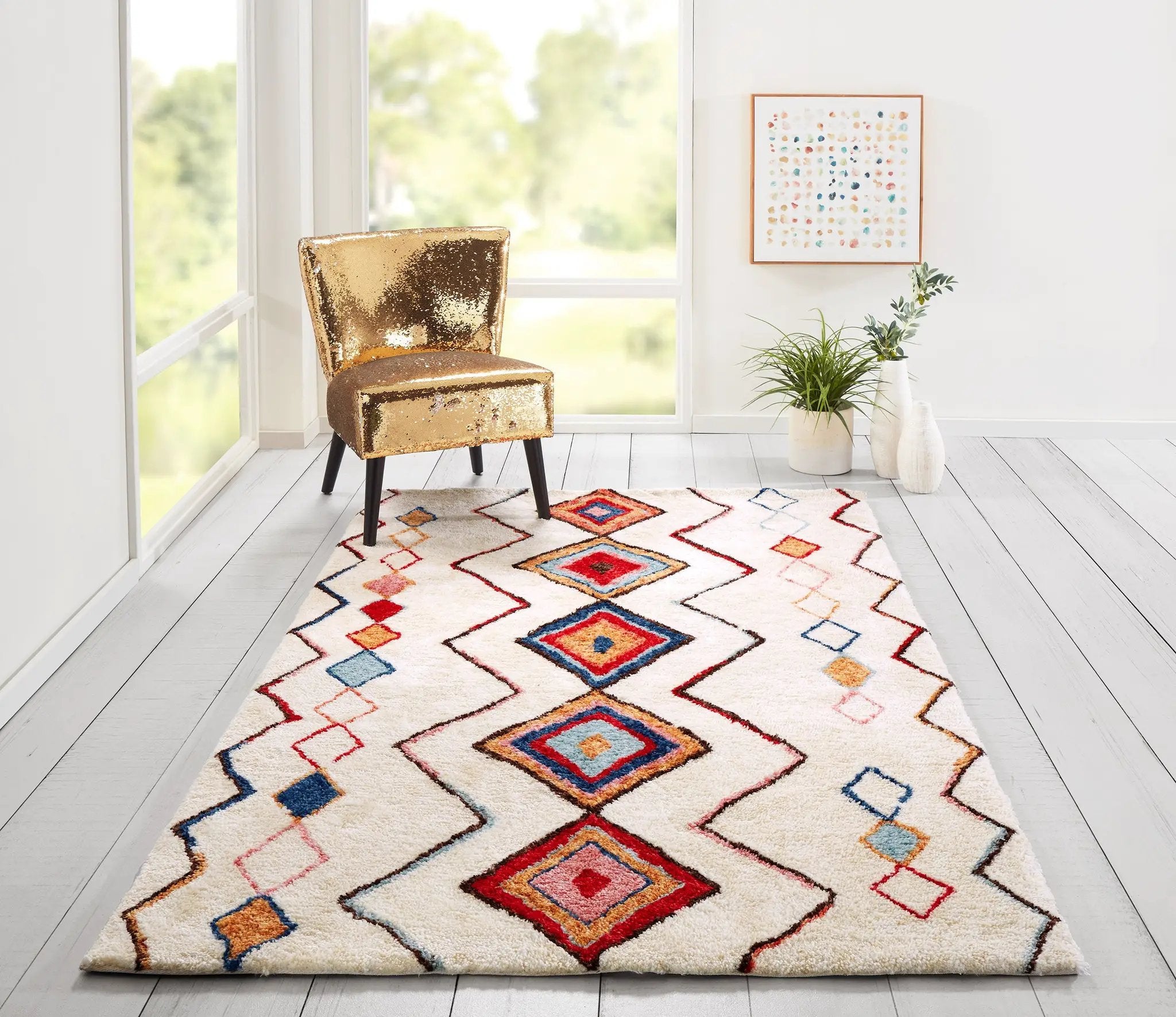 Bungalow BUN-6 (Olivia) Multicolor Area Rug by Novogratz by Momeni