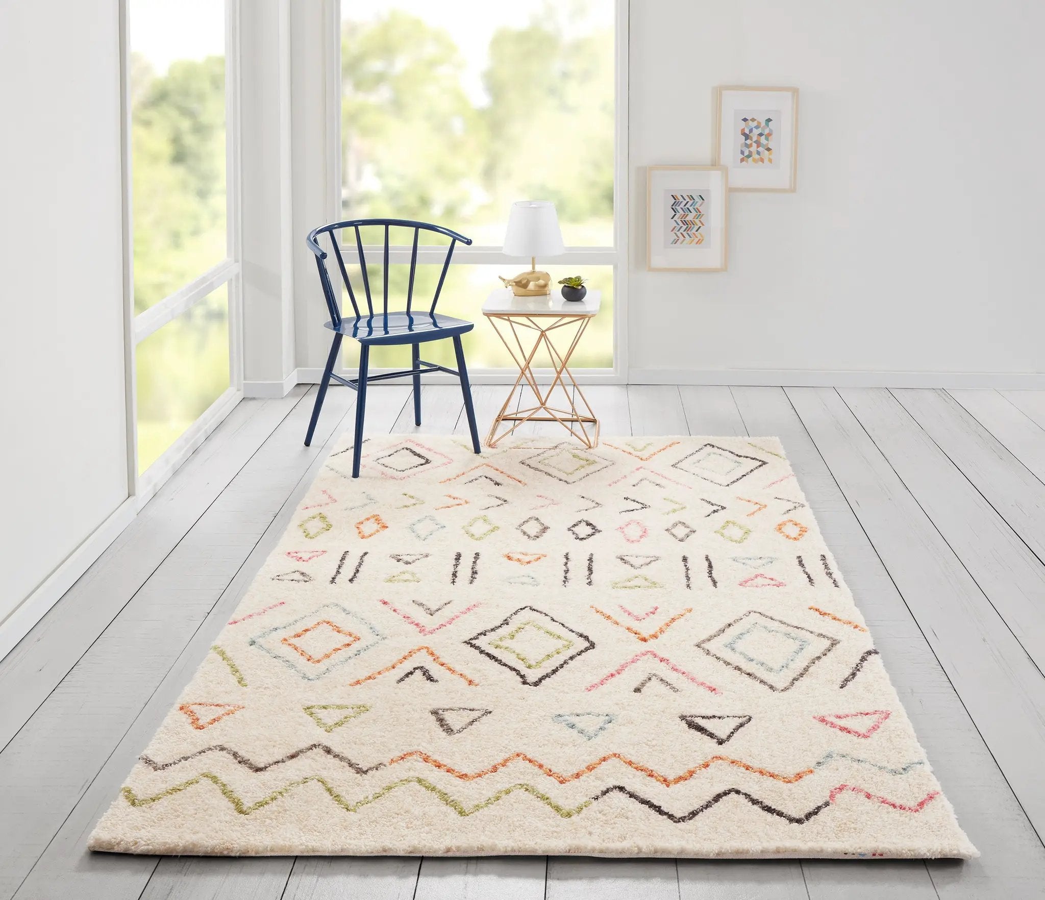 Bungalow BUN-8 (Wes) Ivory Area Rug by Novogratz by Momeni