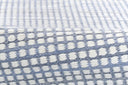 Caicos CAI-1 Blue Area Rug, sustainable PET fiber, geometric flatwoven indoor-outdoor rug