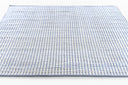 Caicos CAI-1 Blue Area Rug, sustainable PET fiber, geometric flatwoven indoor-outdoor rug