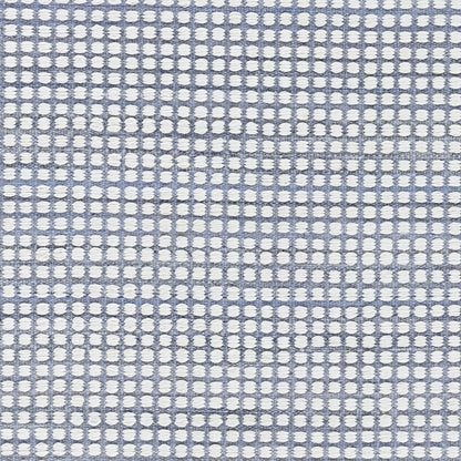 Caicos CAI-1 Blue Area Rug, sustainable PET fiber, geometric flatwoven indoor-outdoor rug