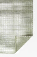Caicos CAI-1 Green Area Rug, eco-friendly handwoven PET with geometric patterns