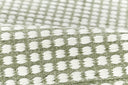 Caicos CAI-1 Green Area Rug, eco-friendly handwoven PET with geometric patterns