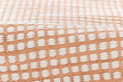 Caicos CAI-1 Pink Area Rug, sustainable flatwoven PET for indoor and outdoor use