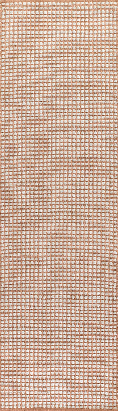 Caicos CAI-1 Pink Area Rug, sustainable flatwoven PET for indoor and outdoor use