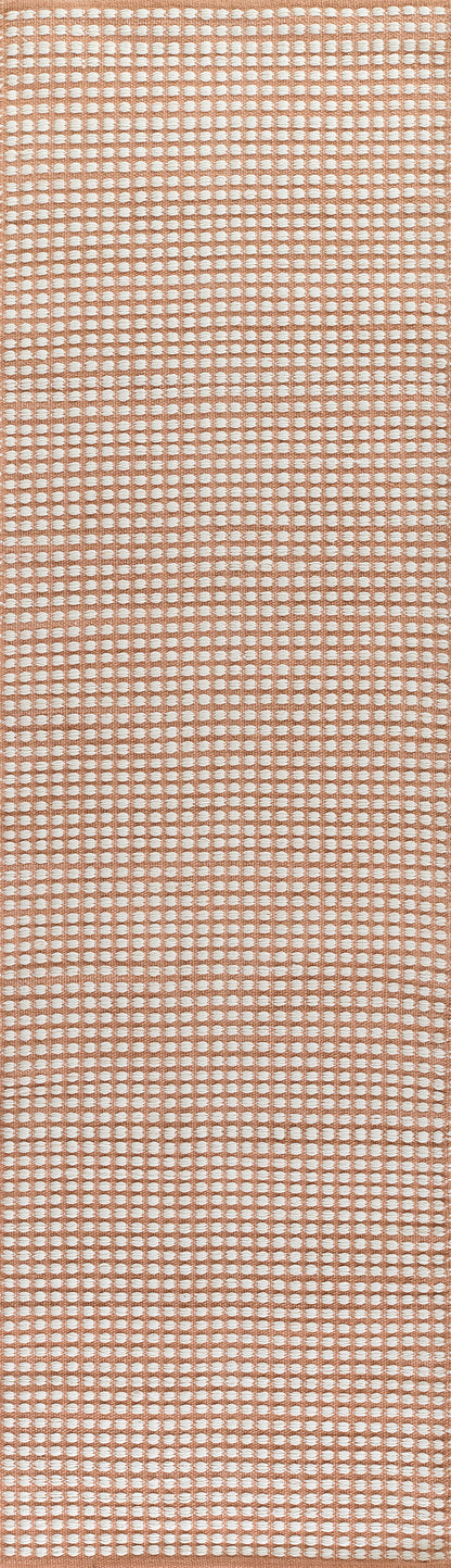 Caicos CAI-1 Pink Area Rug, sustainable flatwoven PET for indoor and outdoor use