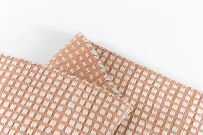 Caicos CAI-1 Pink Area Rug, sustainable flatwoven PET for indoor and outdoor use