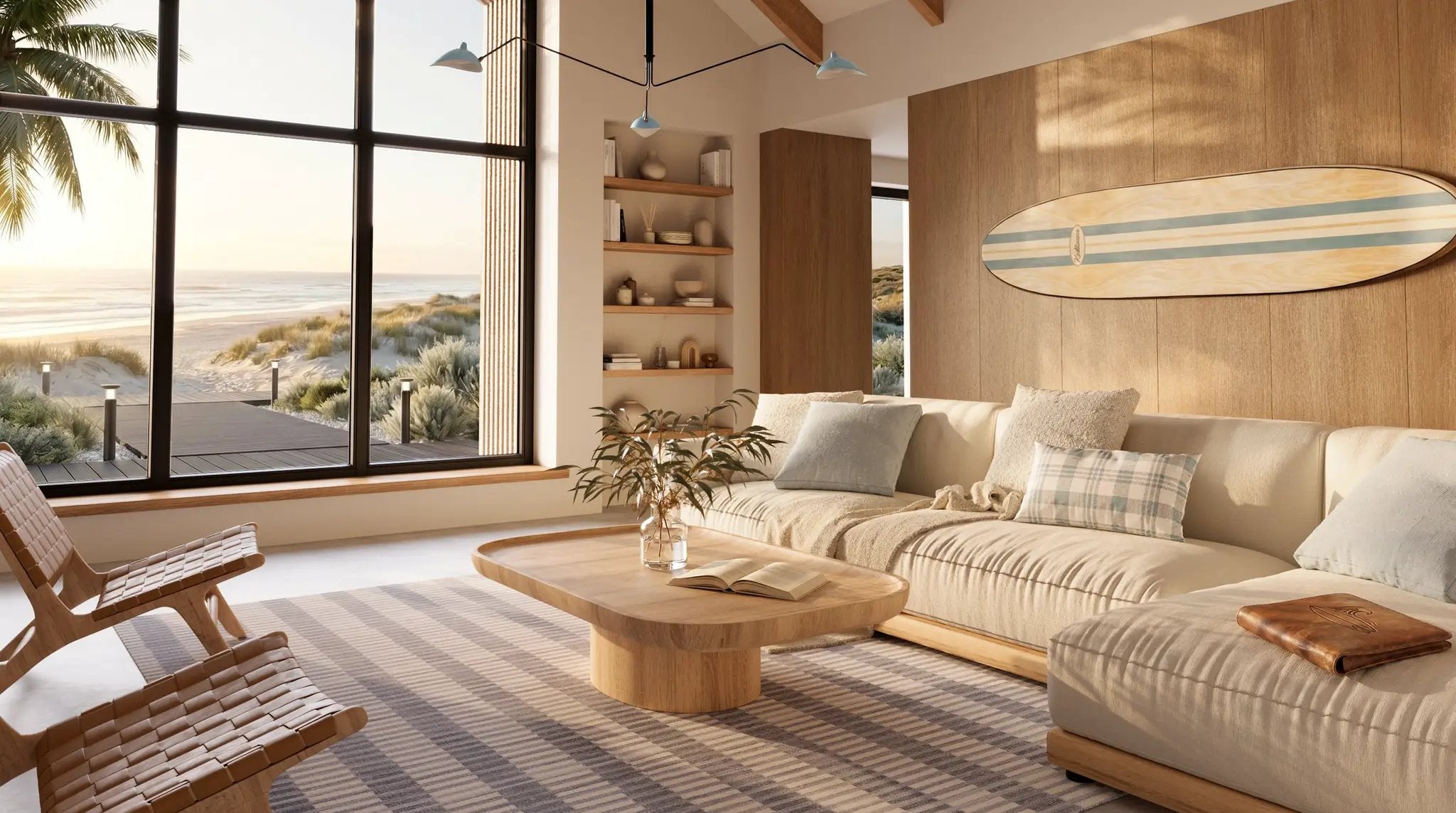 Caicos CAI-2 Blue Area Rug by Momeni