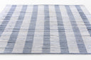 Caicos CAI-2 Blue Area Rug, handwoven sustainable PET with coastal geometric design