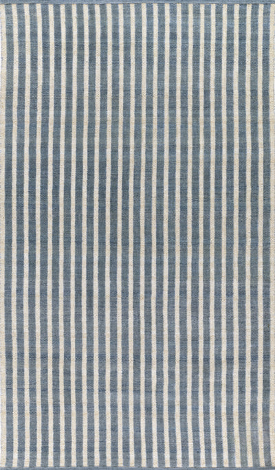 Caicos CAI-4 Blue Area Rug, eco-friendly PET fibers with modern geometric patterns