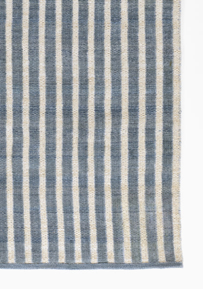 Caicos CAI-4 Blue Area Rug, eco-friendly PET fibers with modern geometric patterns