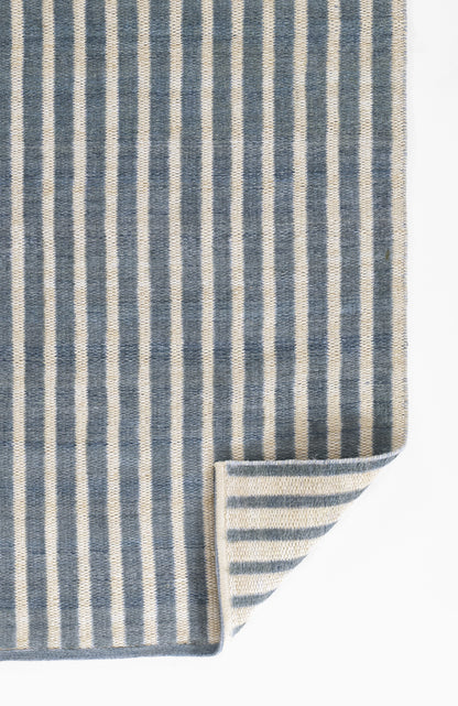 Caicos CAI-4 Blue Area Rug, eco-friendly PET fibers with modern geometric patterns