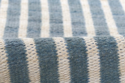Caicos CAI-4 Blue Area Rug, eco-friendly PET fibers with modern geometric patterns