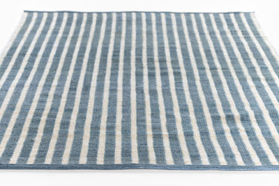 Caicos CAI-4 Blue Area Rug, eco-friendly PET fibers with modern geometric patterns