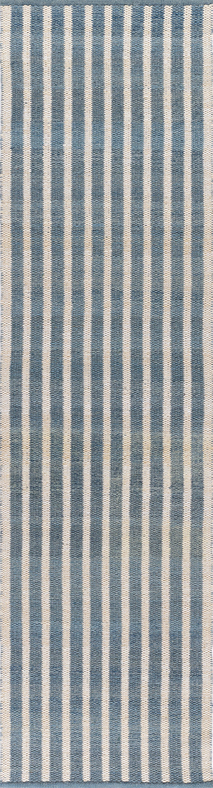 Caicos CAI-4 Blue Area Rug, eco-friendly PET fibers with modern geometric patterns