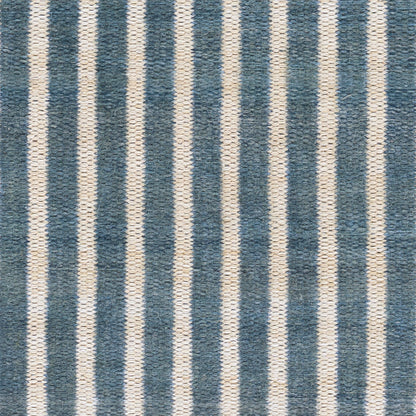Caicos CAI-4 Blue Area Rug, eco-friendly PET fibers with modern geometric patterns