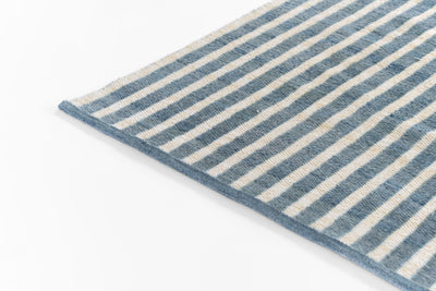 Caicos CAI-4 Blue Area Rug, eco-friendly PET fibers with modern geometric patterns