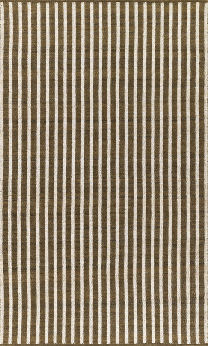 Caicos CAI-4 Brown Area Rug, sustainable handwoven PET with earthy geometric design