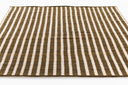 Caicos CAI-4 Brown Area Rug, sustainable handwoven PET with earthy geometric design